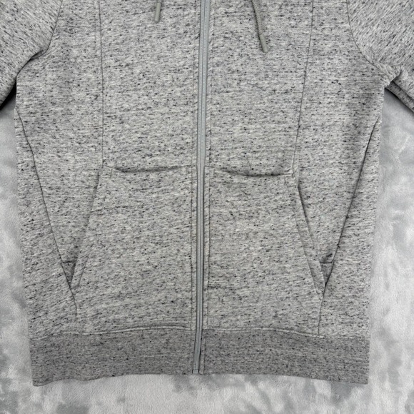 Figs Hoodie Women Small Scrub Gray On Shift Full Zip Medical Nurse Sweater Logo - Picture 7 of 16